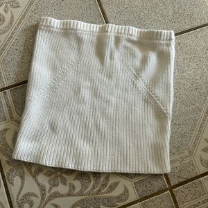 Minnie rose white knitted mini skirt